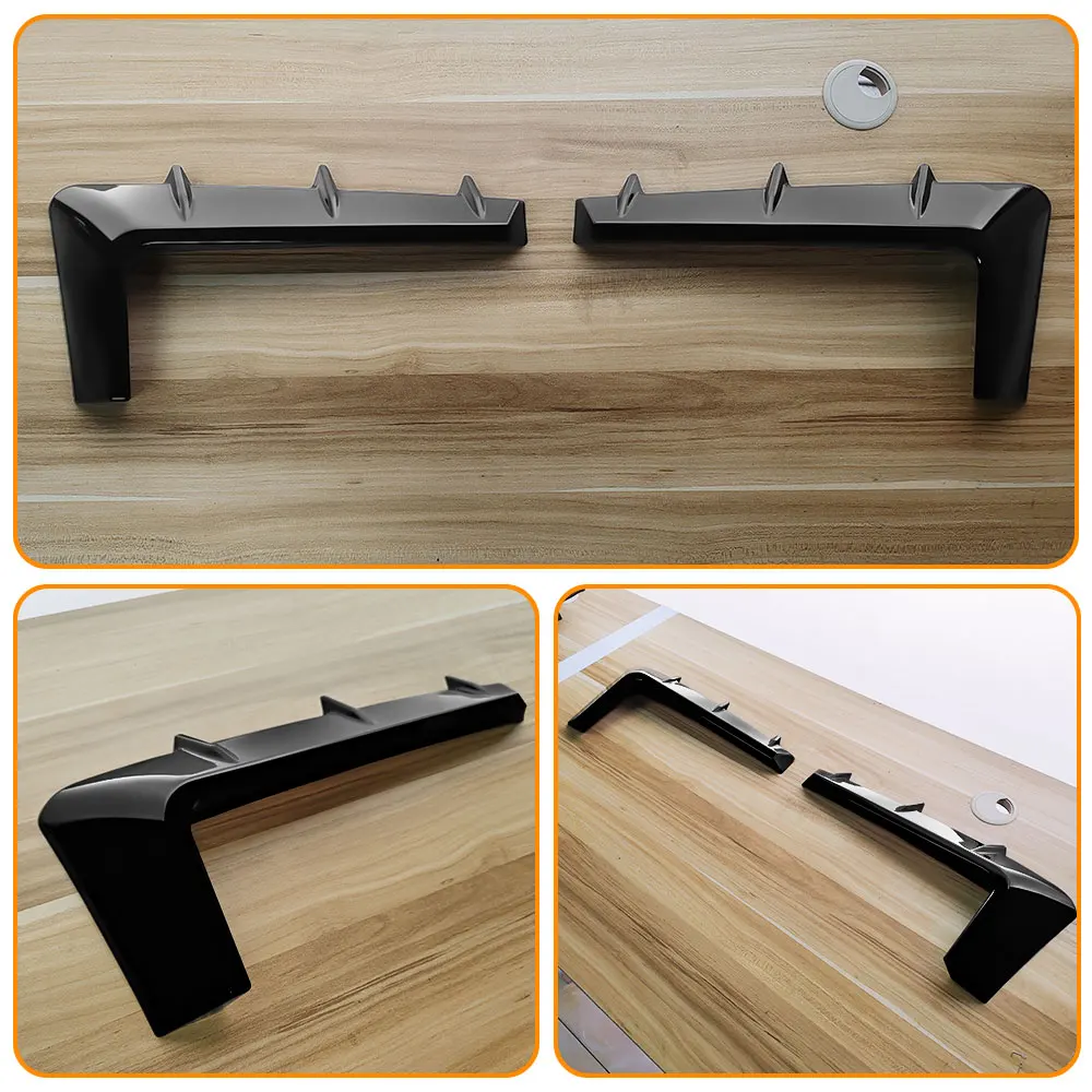 Glossy black  Mid-Grid Decorative Strip Cover front lip Splitter for Land Rover Defender 2020-2026