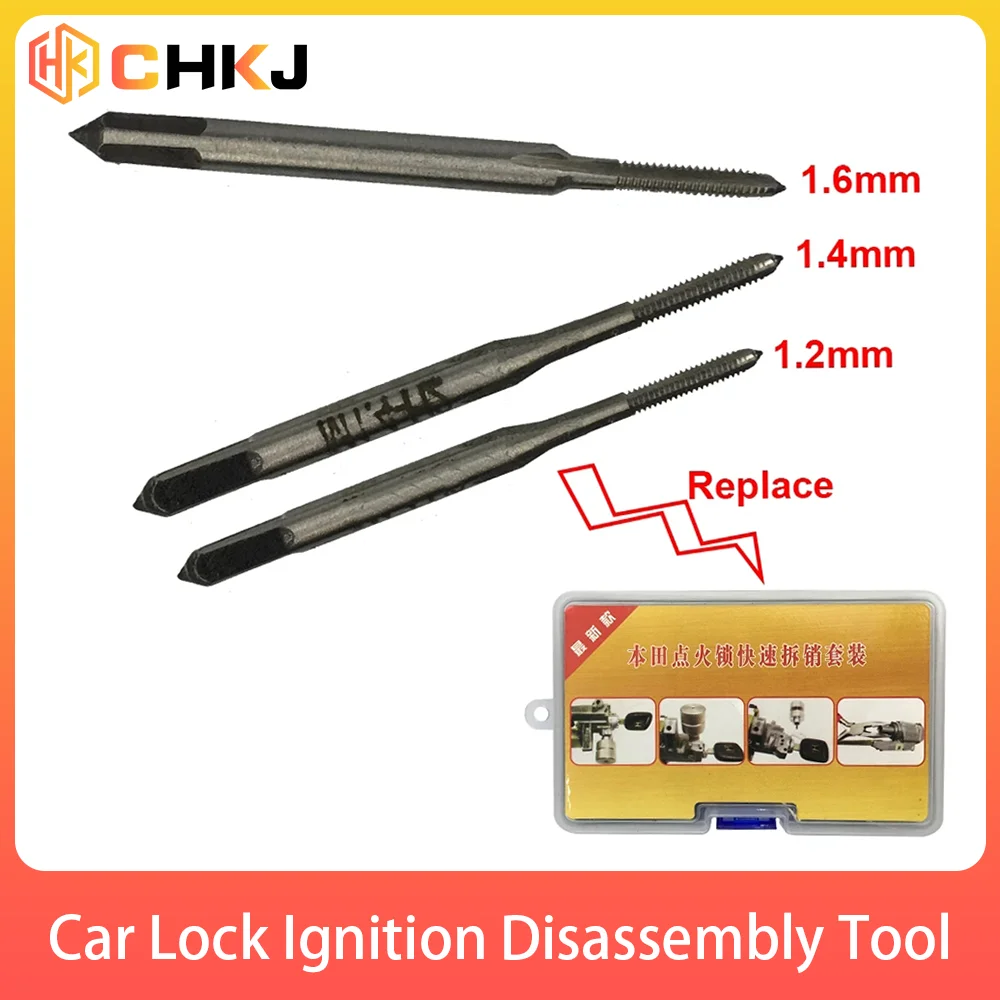 chkj 12 14 16 mm pino de remocao para honda carro ferramenta de desmontagem de ignicao bloqueio substituicao cancelamento pregos pino serralheiro ferramentas 01