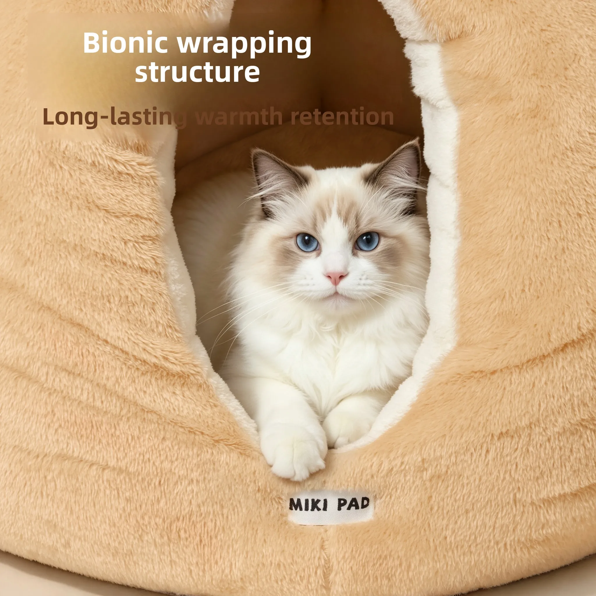 Thickened Full-Closed Winter Warm  House Chicken Butt  Nest Secure Feeling  Sleeping Bag Pet  Cave Multi-Scenario...