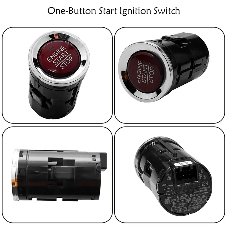 3X Engine Key Start Stop Push Button One-Button Switch For 2016 2017 2018 Honda HR-V 1.8L 35881-T4N-H02 35881-T4N-702