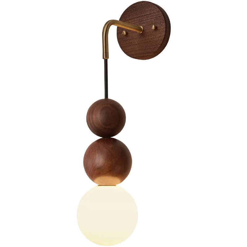 

Свет в древнем стиле, роскошный фон для гостиной, стена, изголовье спальни, орех, японский ретро, медный настенный светильник для прихожей