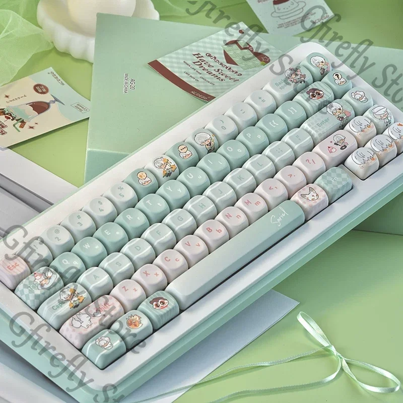 

Light and Night Sariel MOA high magnetic axis customized mechanical keyboard keycaps High Quality Mascot Ornaments boys collect