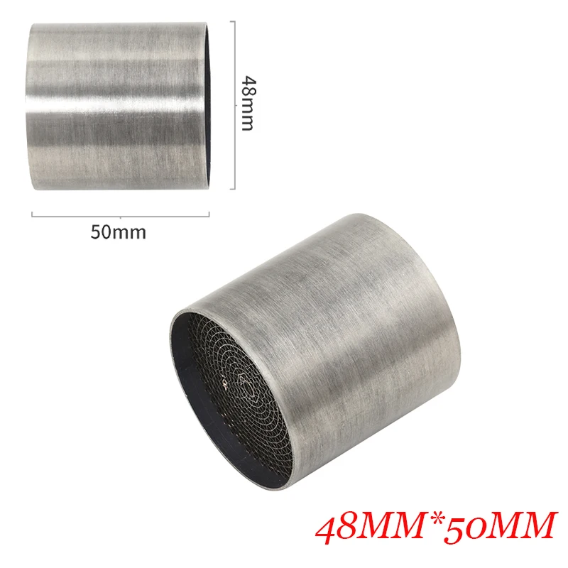 Universal Motorcycle 35/42/48//53MM Catalyst DB Killer for Motorcycle Full System Exhaust Muffler Silencer Noise Sound Eliminato image 3