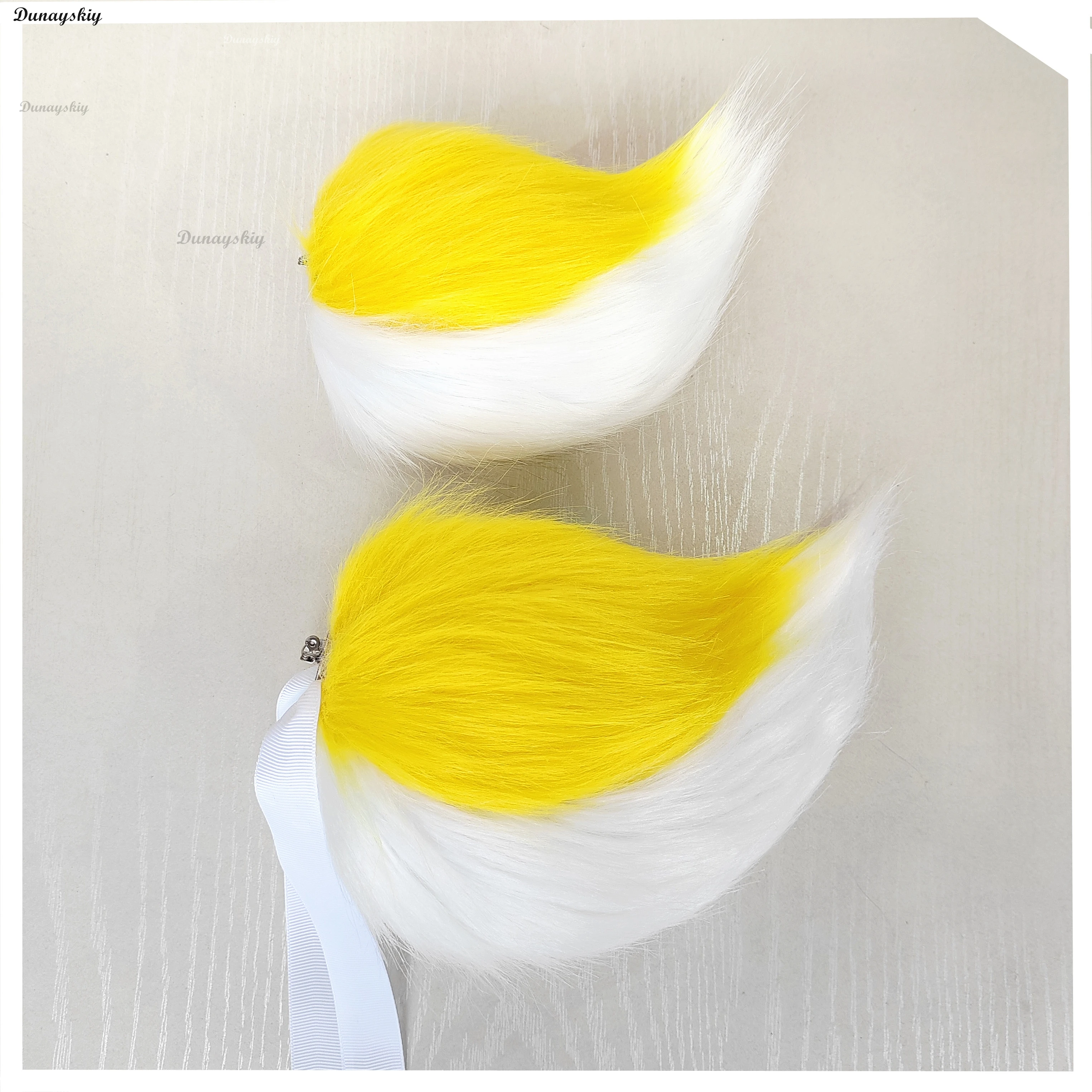 New Handmade JK Rabbit Tail Alastor Cosplay Props Simulation Faux Fur Tails Plush Fox Cat Halloween Accessories Multiple Colors