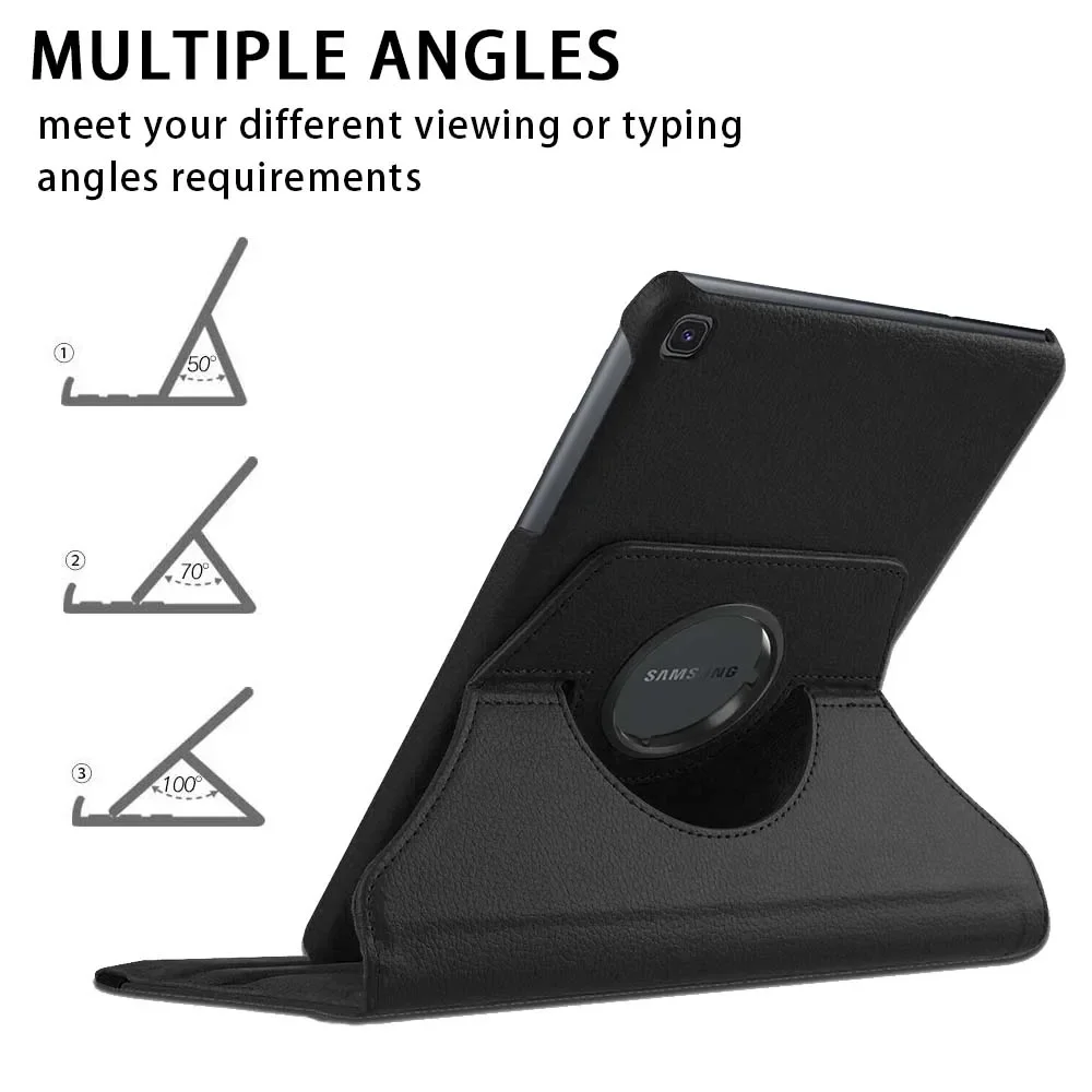Dành Cho Samsung Galaxy Samsung Galaxy Tab A8 10.5/Tab A7 10.4/Tab A 10.1 /Tab S6 Lite 10.4 Chống-Mùa Thu 360 Xoay Máy Tính Bảng + Cường Lực Phim