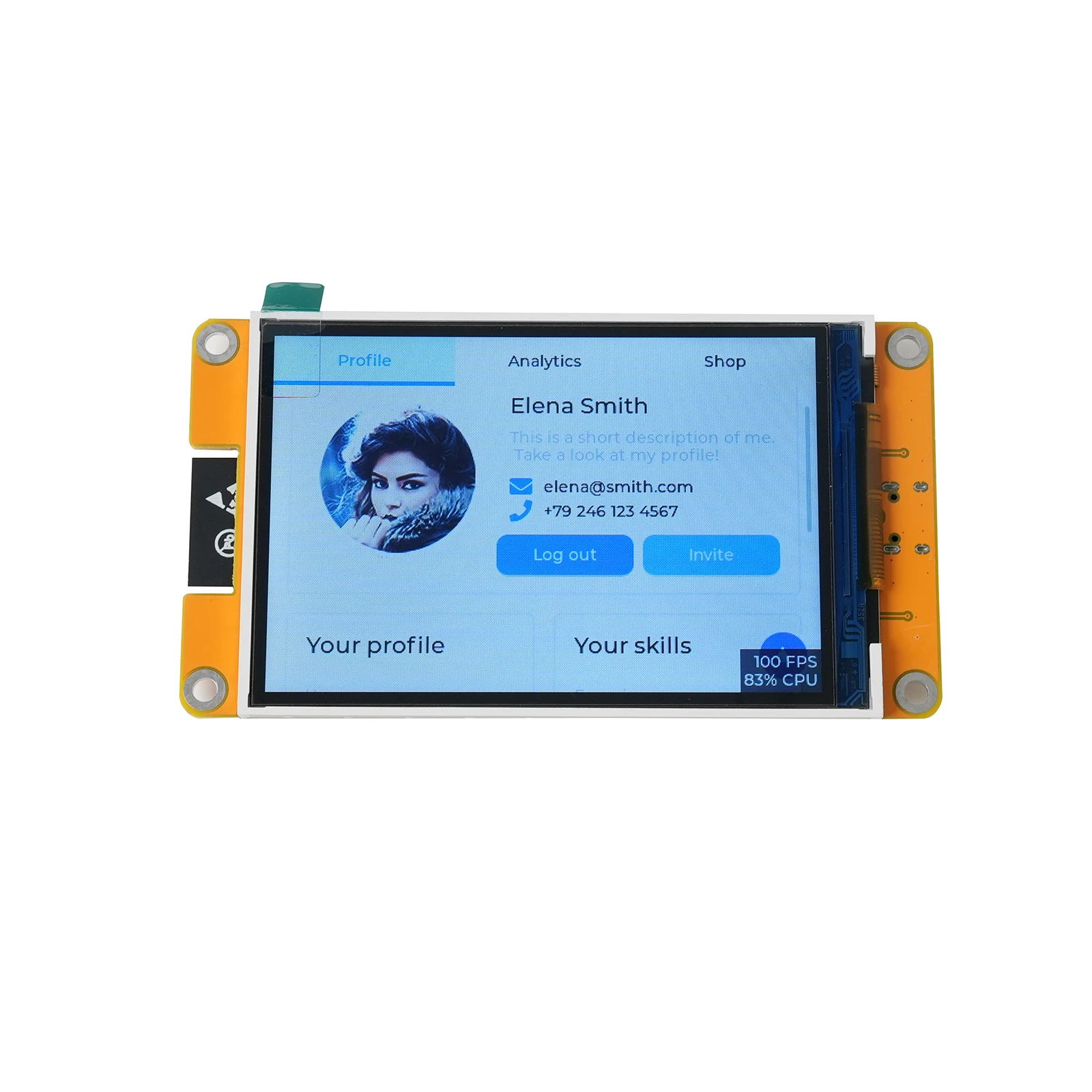 Home Automation Arduino - E32N35T 3.5 inç ESP32 Geliştirme Kartı