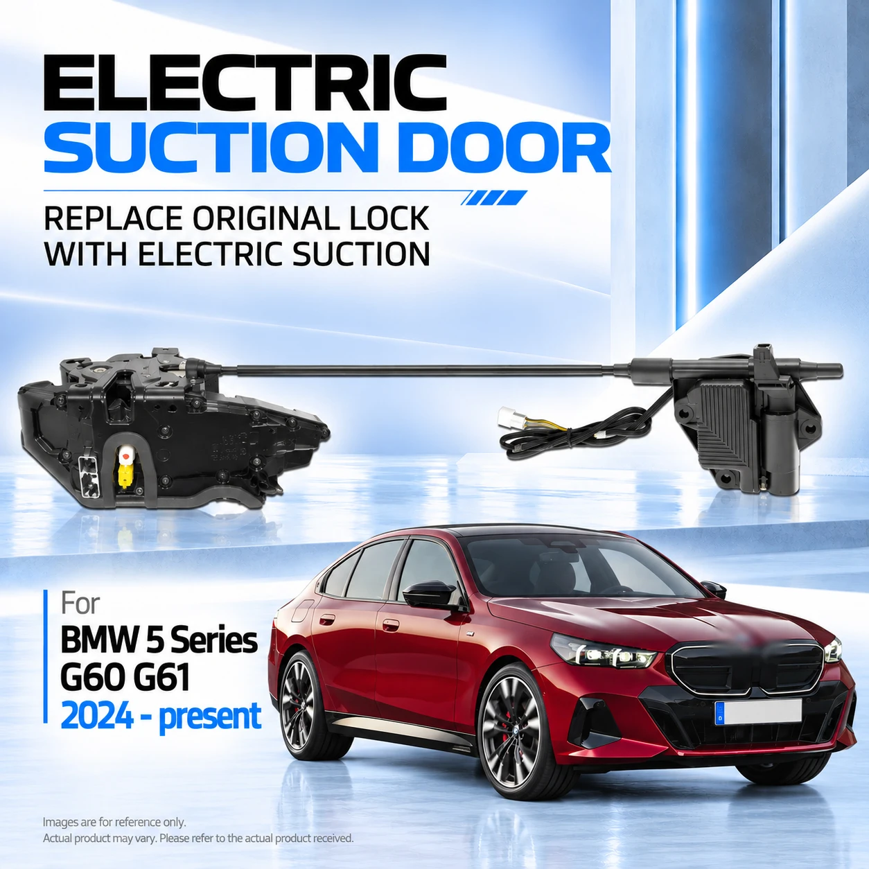 For BMW 5 Series G60 G61 2024-present Car Specific Electric Soft Close Door Lock Replacement Kit Auto Suction Door Upgrade
