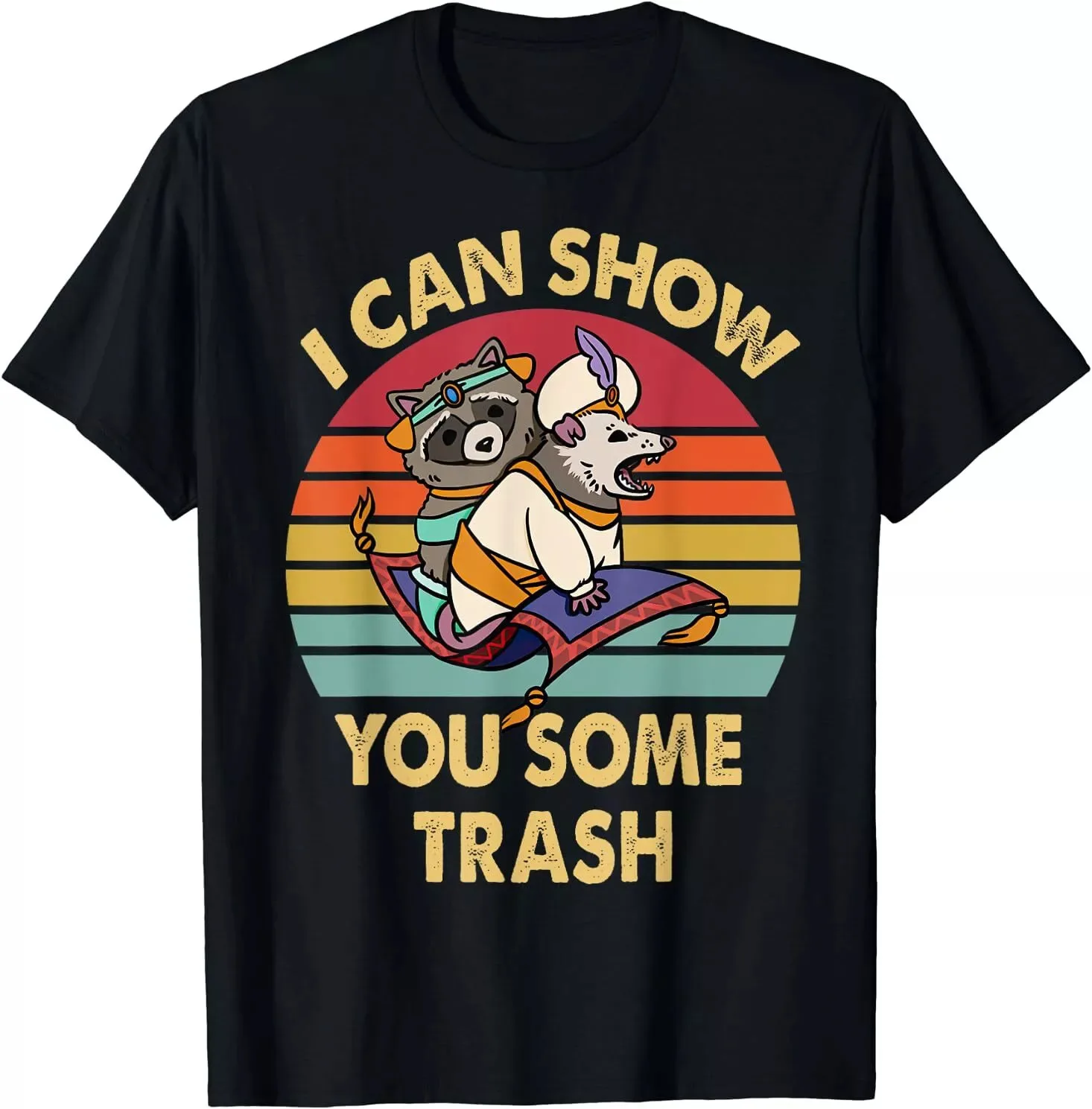 I-Can Show You Some Trash Funny Raccoon Vintage Unisex T-Shirt