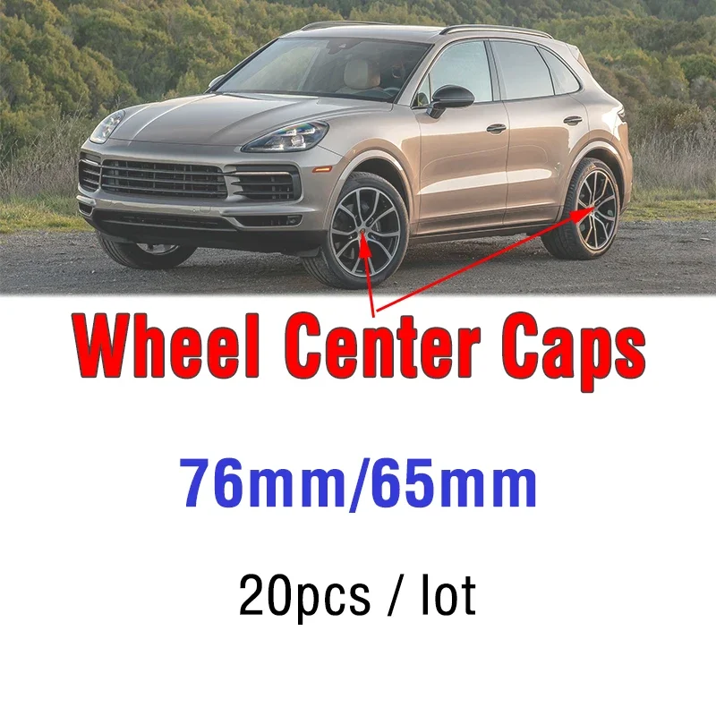 Tamiya 20pcs 76mm 75mm 65mm Car Wheel Center Hub Cap Cover Rim Hubcaps Auto