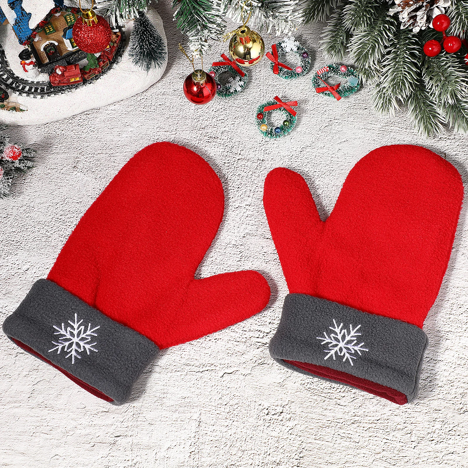 

3Pcs Couple Gloves Winter Thick Warm Mittens Romantic Christmas Gifts Lovely Lover Gloves Outdoor Cold Weather