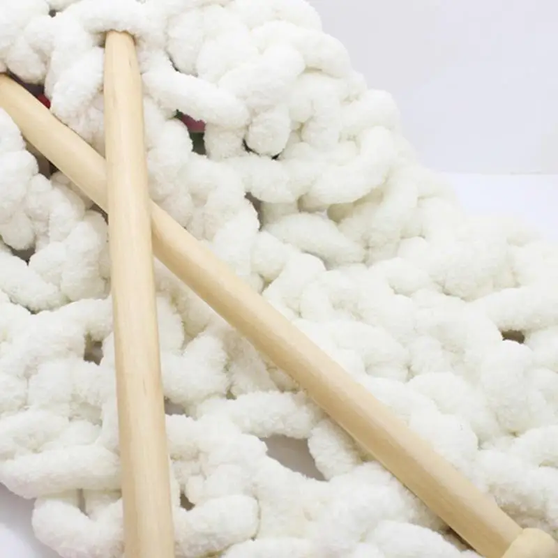 1 Skein Chunky Chenille Yarn Soft and Fluffy Handmade Crochet Knitted Material DIY Carpet Bag Doll Sweater Thread Scarf Hat