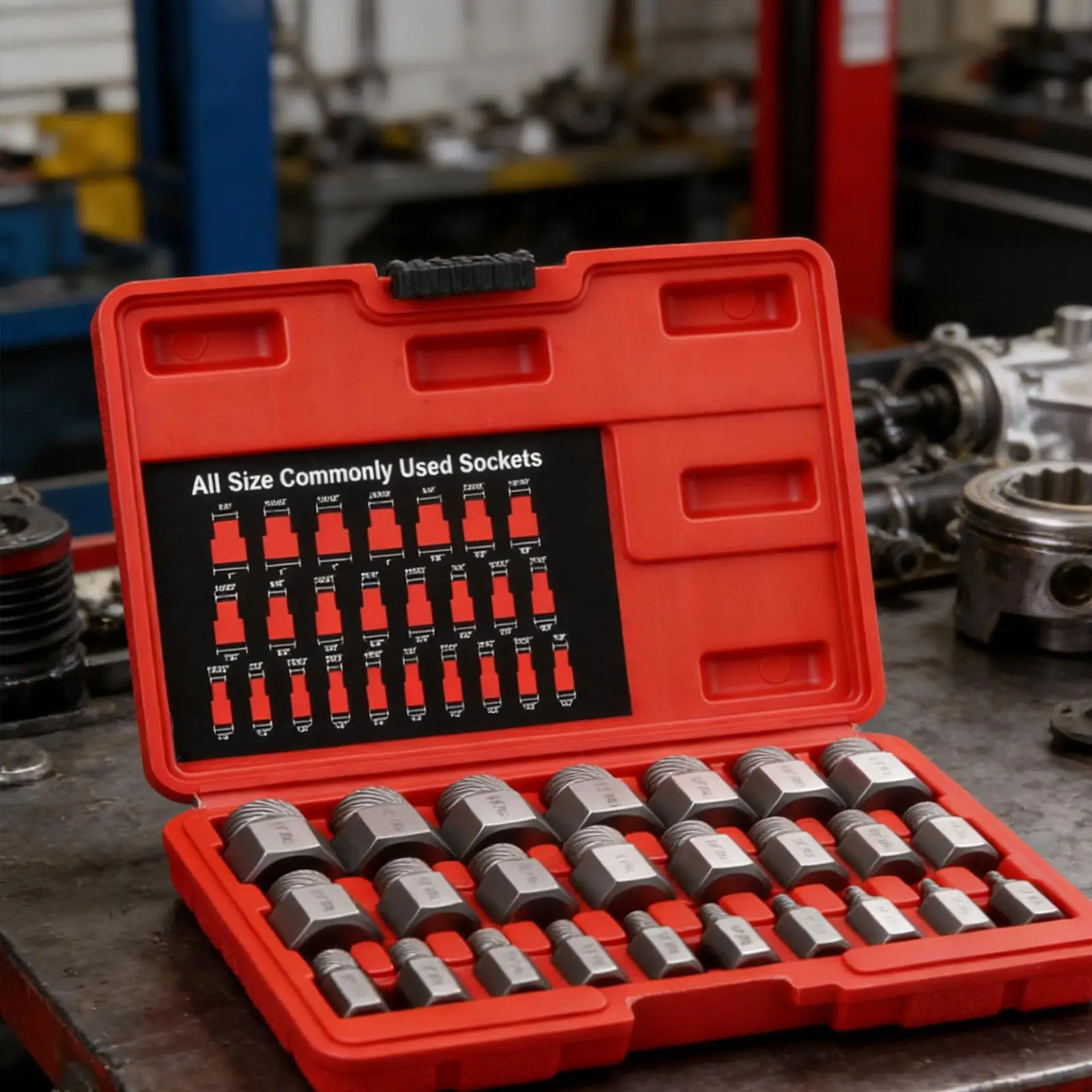 Extractor Set Heavy Duty Metal Hand Tools 25-Piece Bolt Extractor Socket Set For Damaged Stripped Broken Screws Studs Nut