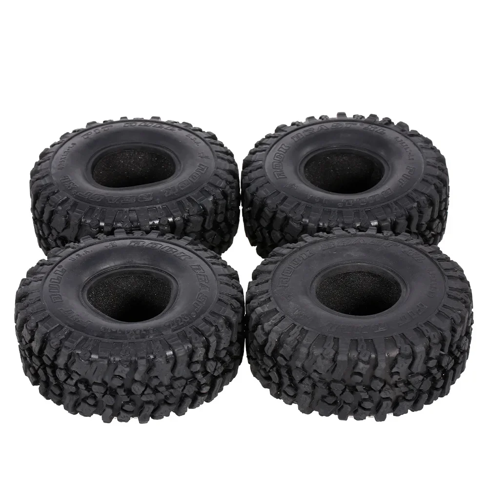 

4PCS 120MM 1.9Inch Rubber Tyres Wheel Tires for 1/10 RC Rock Crawler Axial SCX10 90046 AXI03007 Traxxas TRX4 TF2 D90