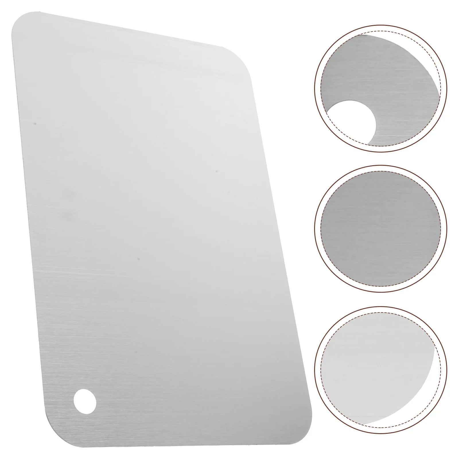 

Stainless Steel Chopping Board for Kitchen Heavy Duty Cutting Surface Double Sided Design Ideal for Meat Fruit Vegetables Prep