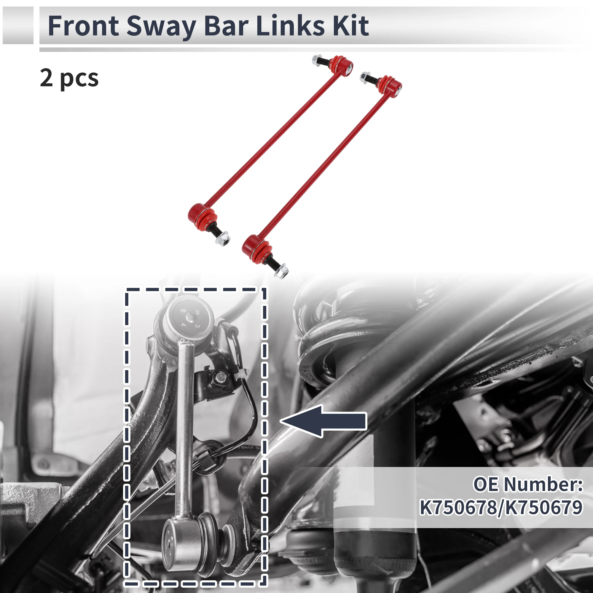 

Тяги переднего стабилизатора UXCELL для ACURA MDX 2014-2020 No K750678/K750679 2 шт.
