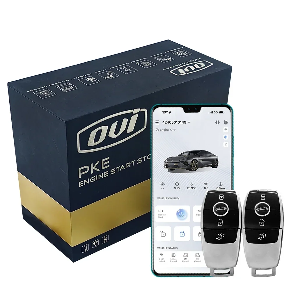 OVI 8500 Smartphone Remote Start Car GPS/GSM Digital Car Key PKE for Mercedes Benz V-Class Keyless Entry Push to Start
