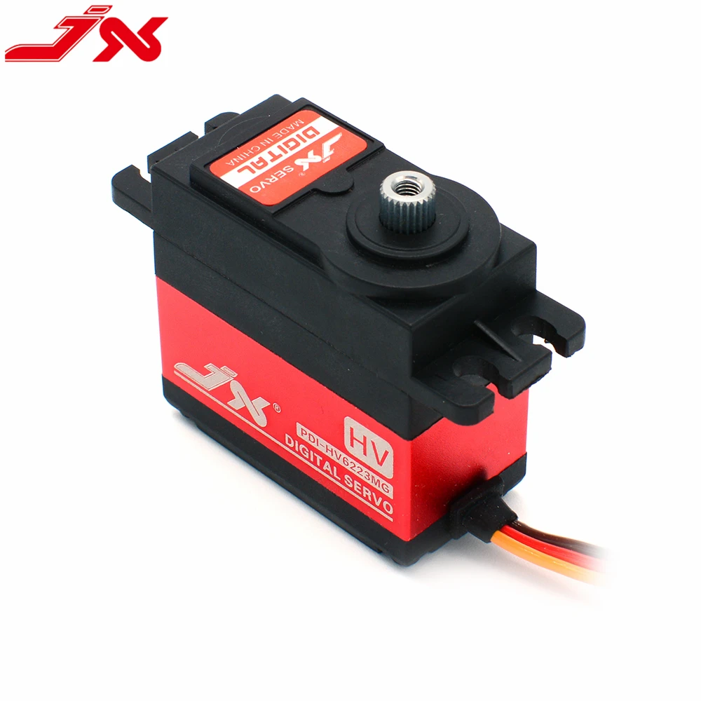 JX PDI-HV6223MG 62g 23kg.cm@8.4V High Precision Metal Gear Digital HV Standard Servo for 1/8 1/10 RC Cars Robot Airplane Drone