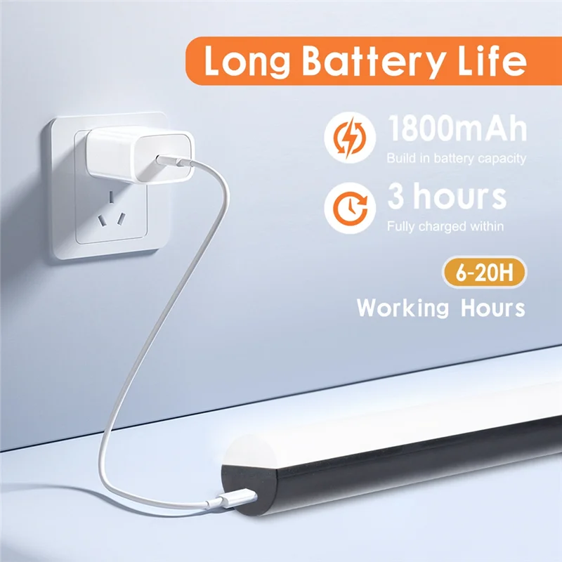 

Магнитная световая панель с сенсорным управлением, регулируемая цветная яркость и угол освещения для макияжа, RGB атмосферная лампа A