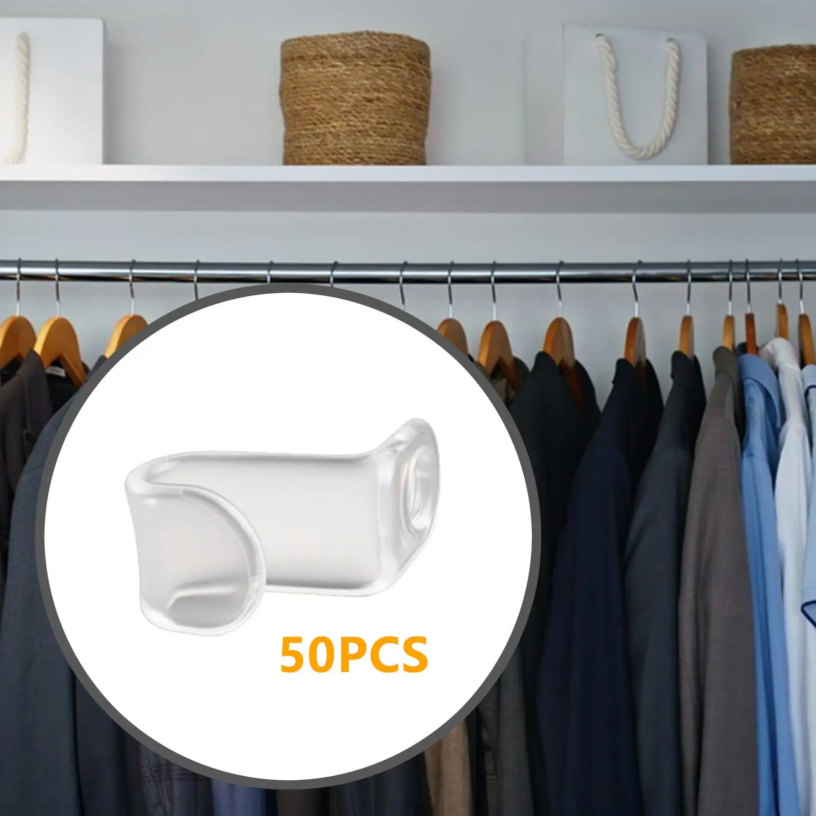 50 قطعة شماعات ملابس موصل رشاقته شماعات كليب لفساتين قبعات السترات #4