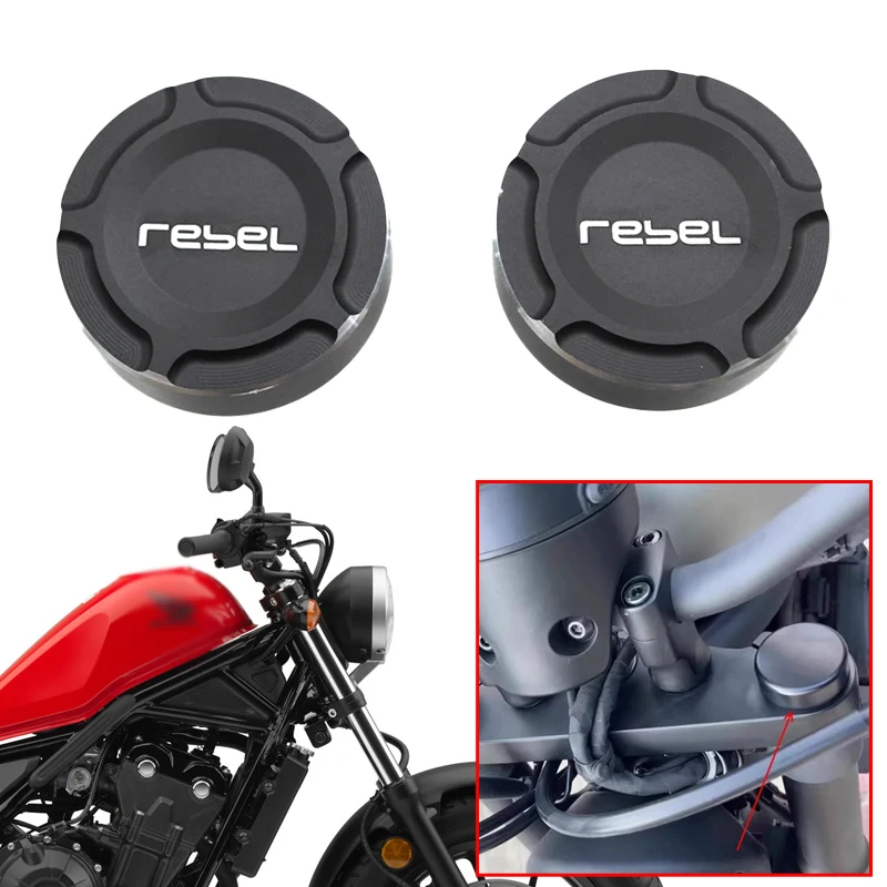 

Fit For Honda Rebel500 Rebel300 Rebel250 CMX500 CMX300 CMX250 Motorcycle Front Upper Fork Stem Covers Caps Screw Decorative Cap