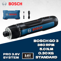 BOSCH GO 3 Mini Electrical Screwdriver 3.6V Lithium-ion Battery Rechargeable Cordless Drill with Box Bosch go3 Professional Tool