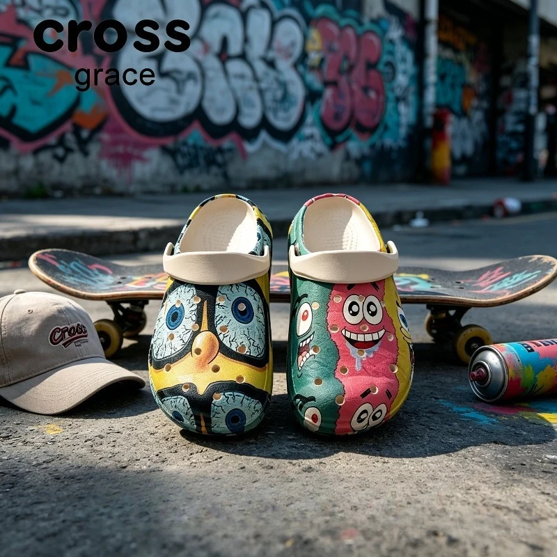 

2026 New Comfortable Anti-Slip Daily Commute Sandals Leisure Outdoor Travel Beach Couple Slipper Gifts Summer cartoon graffiti