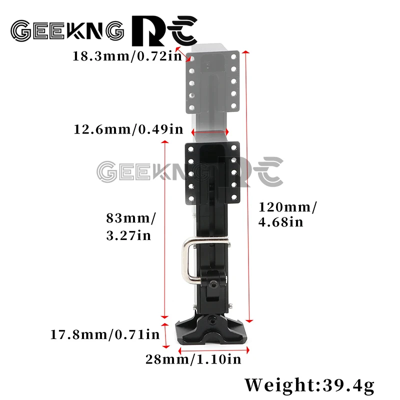 Metal Trailer Landing Gear Holder Outrigger for 1/14 Tamiya RC Dump Truck SCANIA 770S R620 VOLVO Arocs MAN TGX Car Accessories