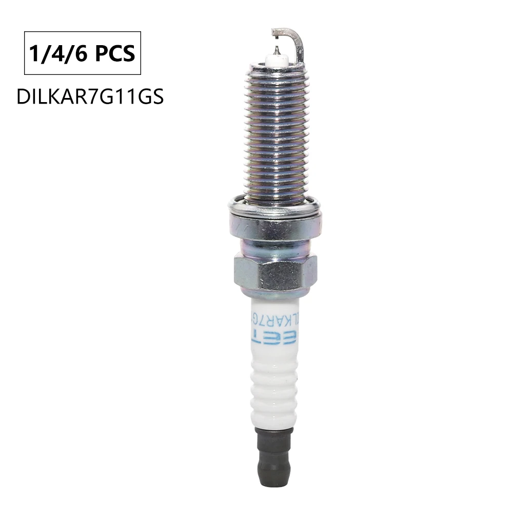 1/4/6Pcs Dual Iridium Spark Plugs 91578 For HONDA ELYSION CR-V ODYSSEY ACCORD ACURA TLX-L SUBARU LEGACY DILKAR7G11GS 0242140550