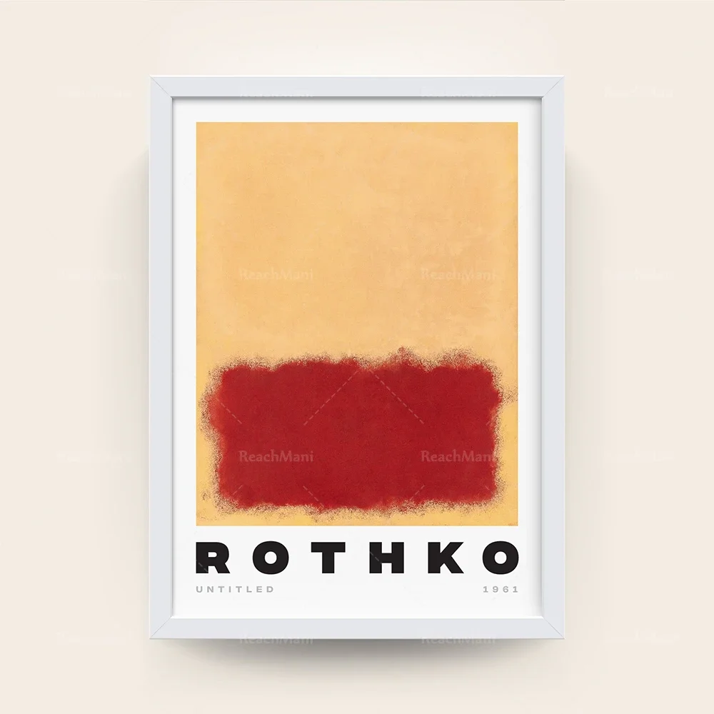 Mark Rothko Poster, Rothko Exhibition Poster, Rothko Art Print, Rothko Wall Art, Art Print, Art Gift, Red Rothko Art Print