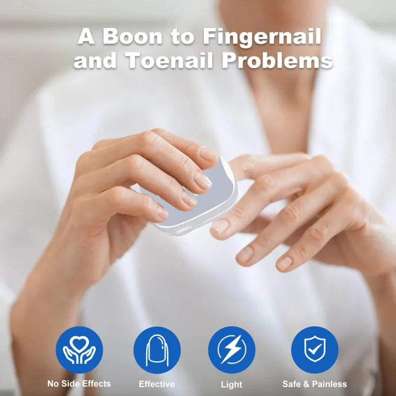 Urządzenie do usuwania grzybicy paznokci, maszyna do czyszczenia paznokci u stóp, skuteczna terapia paznokci, przenośne, na zmieniające kolor, pogrubione paznokcie u stóp.