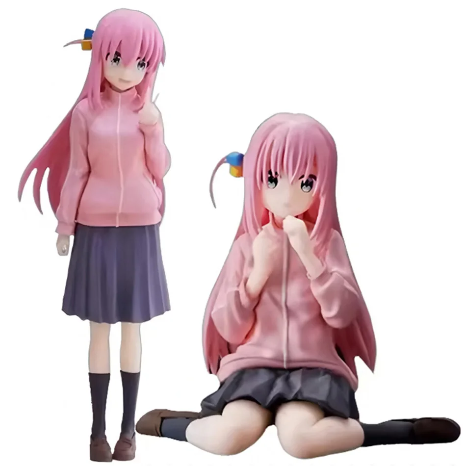 10-16cm BOCCHI THE ROCK Gotoh Hitori Anime Figure Gotoh Hitori Action Guitarist Girl Figure Desktop Collections Model Doll Toys