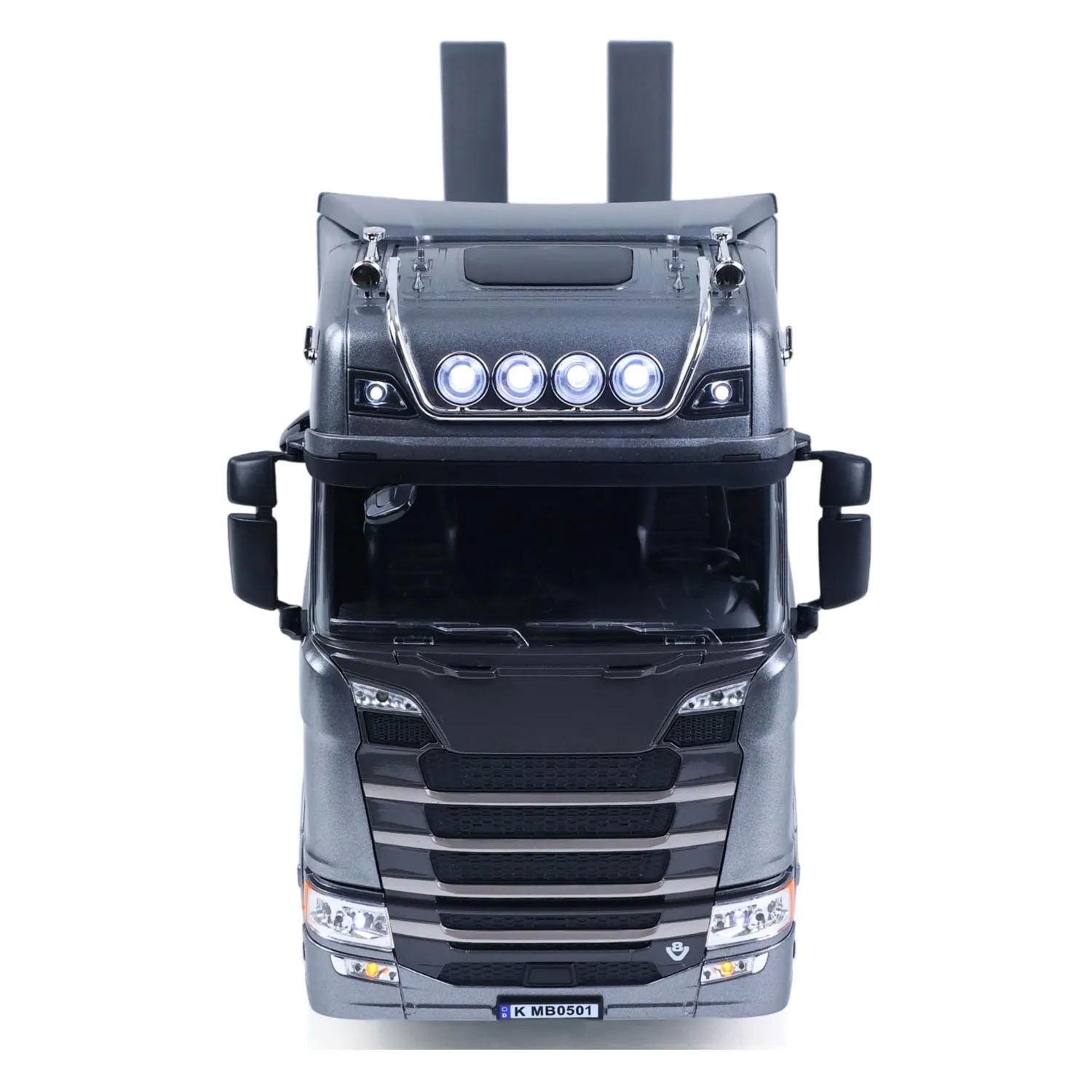 1501A 1/18 HUINA RC Traktor und 3-Achs-Sattelanhänger 19CH RTR 770S 2.4G Sound-Licht-System Ferngesteuertes LKW-Modell – Detail 1