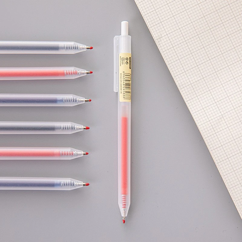 6/10Pcs 0.5mm Retractable Gel Pens Set Black/blue Ink Ballpoint Writing Office Business Signature School Supplies Stationery