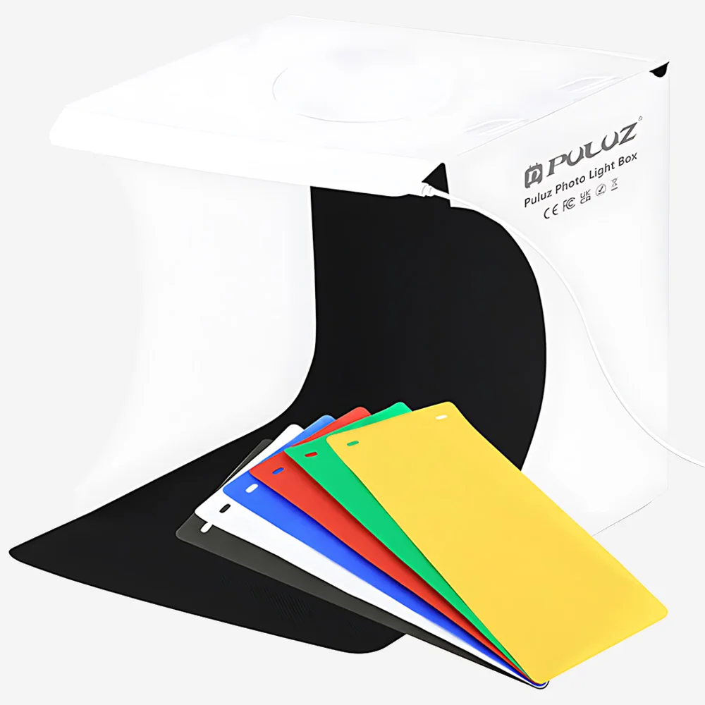 

Мини-студия 20 см портативный складной софтбокс светодиодный световой короб, освещение для натюрморта и фотографии продуктов, 6 цветных фонов