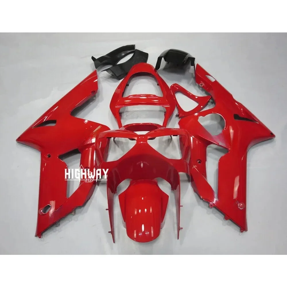 New For Kawasaki ZX-6R 636 2003-2004 Red Painted Fairing Kit ABS Plastic Body Work  Fairing  Motorcycl Accessories Trim Tuing