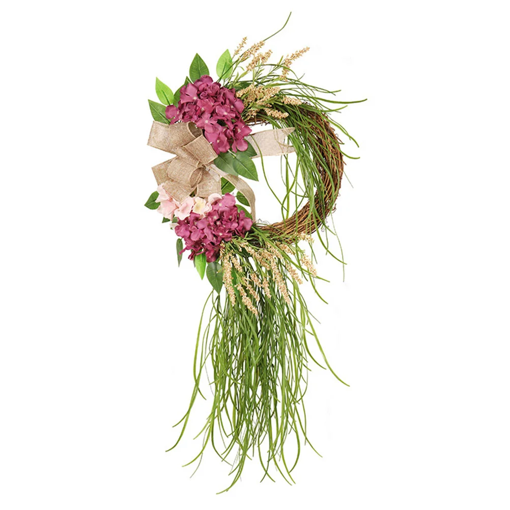 

Artificial Garland Wedding Party Decorations Flower Wreath for Front Door Welcome Hydrangea Vine Home