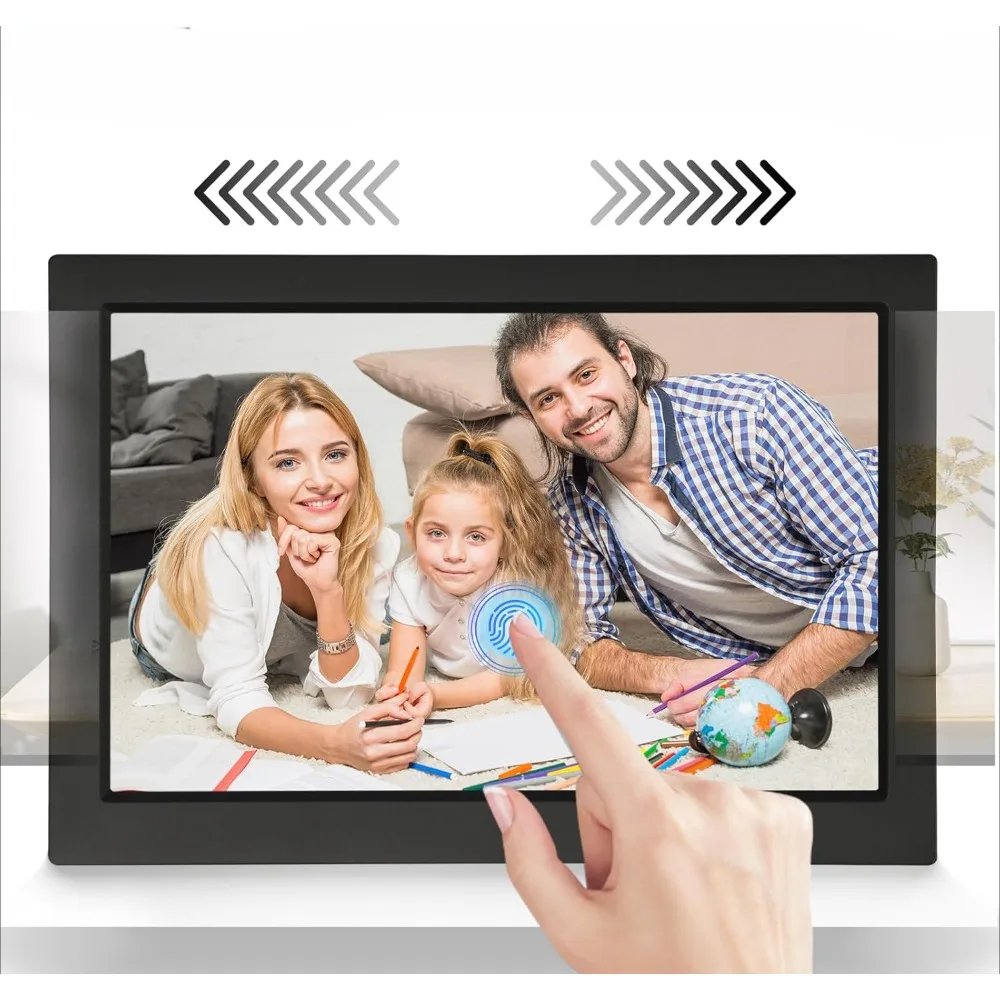 Smart WiFi Digital Photo Frame, 1280x800 High-definition IPS Touch Screen, Automatic Rotation, Wall Mounted Home Decor