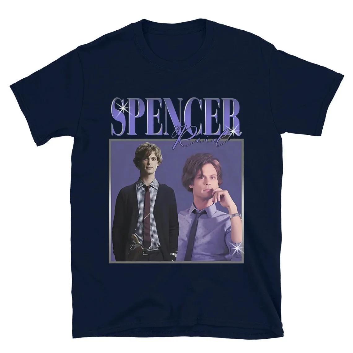 Streetwear Harajuku Vintage Spencer Reid T-shirt Criminal Minds TV Series Homage Matthew Gray Gubler Tv Show Inspired Fans Tees