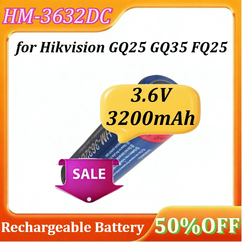 

Перезаряжаемая литиевая батарея HM-3632DC для тепловизионных поисковых устройств Hikvision GQ25, GQ35, FQ25, 3.6В 3200мАч