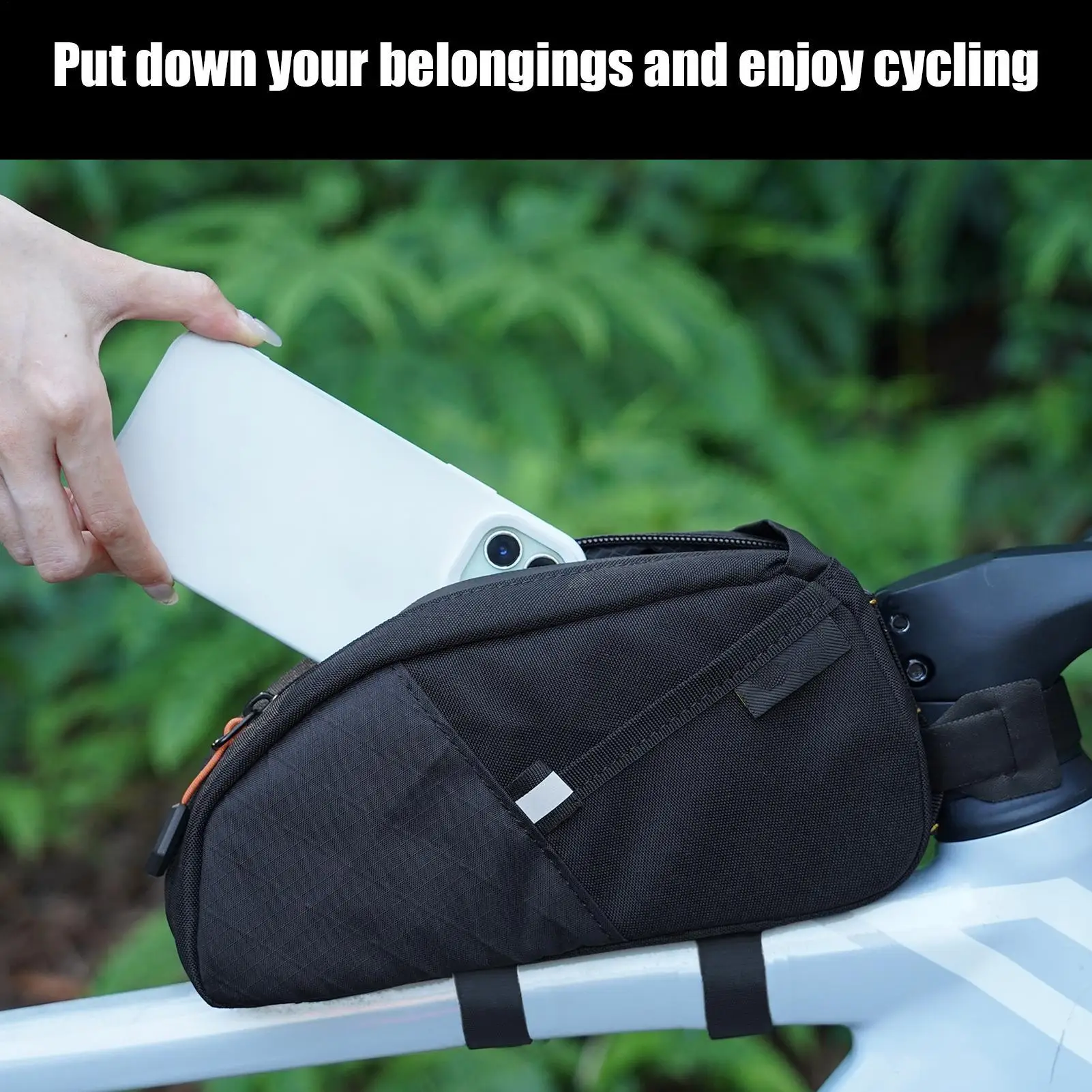 

Mountain Bike Bag Waterproof Bike Frame Bag Cycling Accessories For Outdoor Touring Camping Urban Riding Commuting Sports