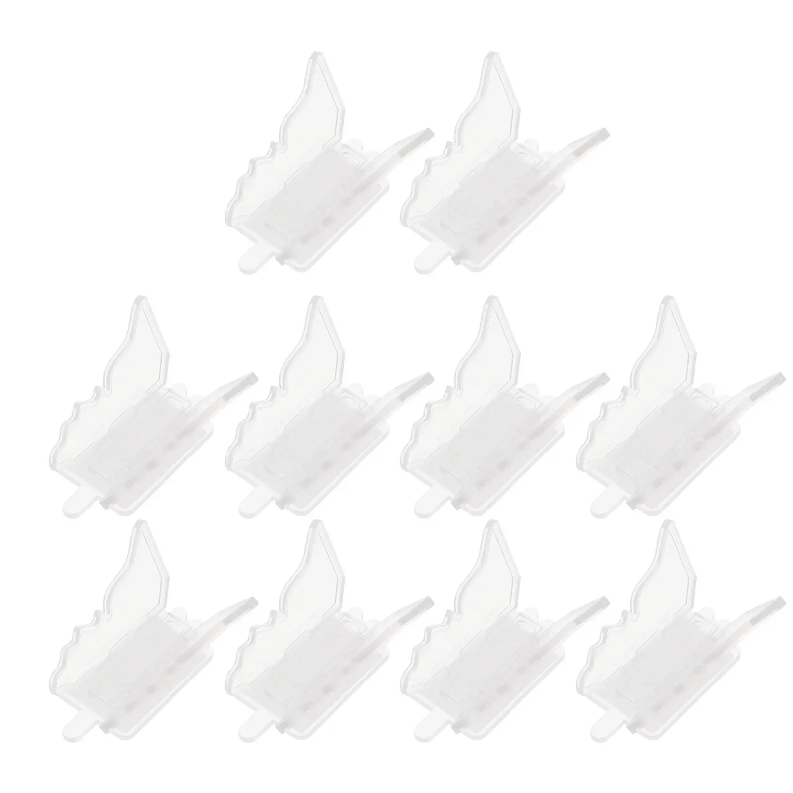 

10Pcs Transparent Window Locks Child Security Lock Easy Apply No Stain Window Door Safety Stopper Transparent Lock