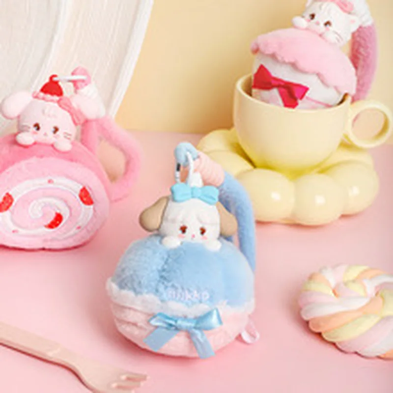 Caja ciega con fragancia de la serie de té de la tarde Mikko Sweetheart auténtica, bolso Kawaii para niñas, colgante de felpa, caja sorpresa, regalo de cumpleaños