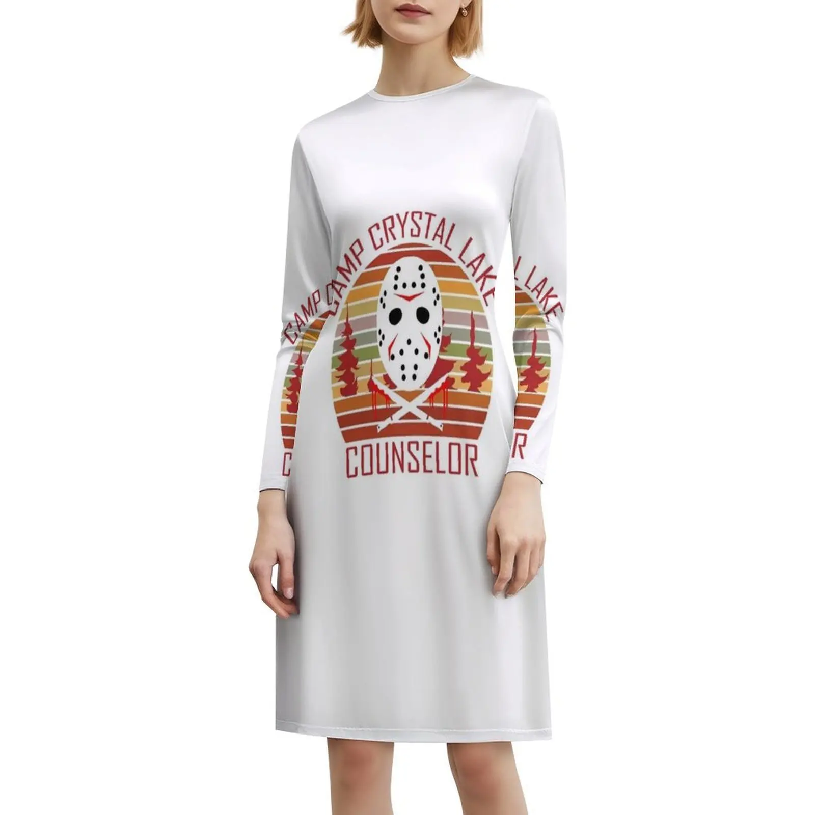 النساء الرجال مخيم كريستال بحيرة مستشار ريترو خمر فستان عطلة مثير للنساء الشاطئ حفلة عيد ميلاد فستان قصير النساء الرجال #6