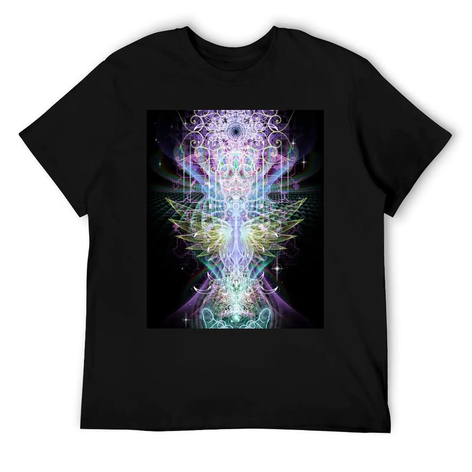 

sacred geometry ayahuasca T-Shirt t shirt man cotton t shirts for man graphic vintage t shirts designer T-Shirt