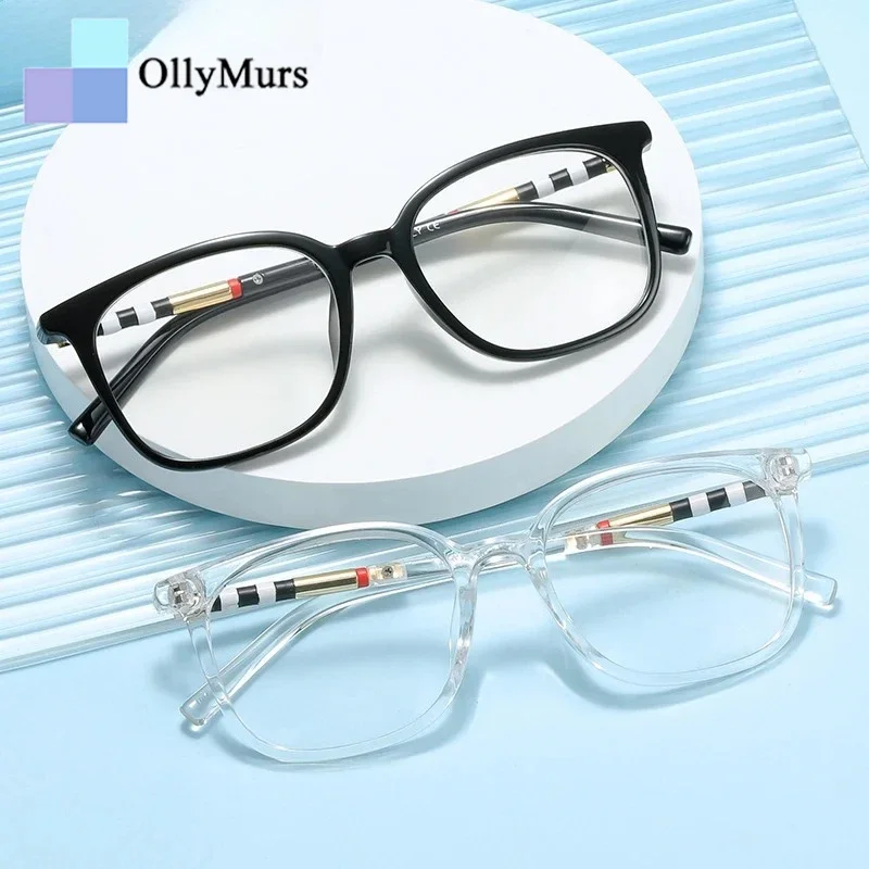 ollymurs-ファッション老眼鏡女性高品質光学レンズ処方女性のメガネ男性サングラスルネット近視