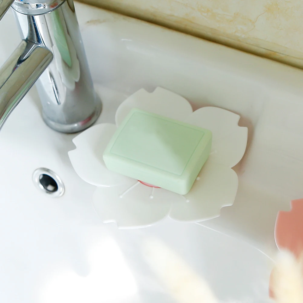 

Cherry Dish Flower Shaped Holder Detachable Draining Kitchen Bathroom Plastic Box for Home Travel Office Keeps