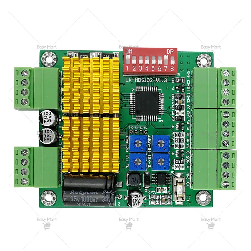 LK-MD2102 Two way 485 stepper motor control board Pan tilt driver 42/35 motor drive board