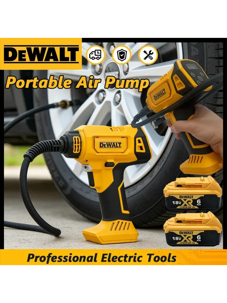AliExpress Dewalt 2026 NEw DEWALT Automatic Tire Inflator Battery Air Compressor Cordless Electric Pump with Digital Pressure Gauge for Car Bike