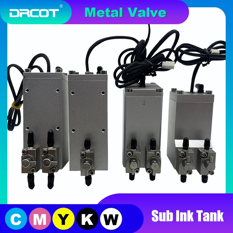 Aluminum sub tank metal valve for inkjet printer