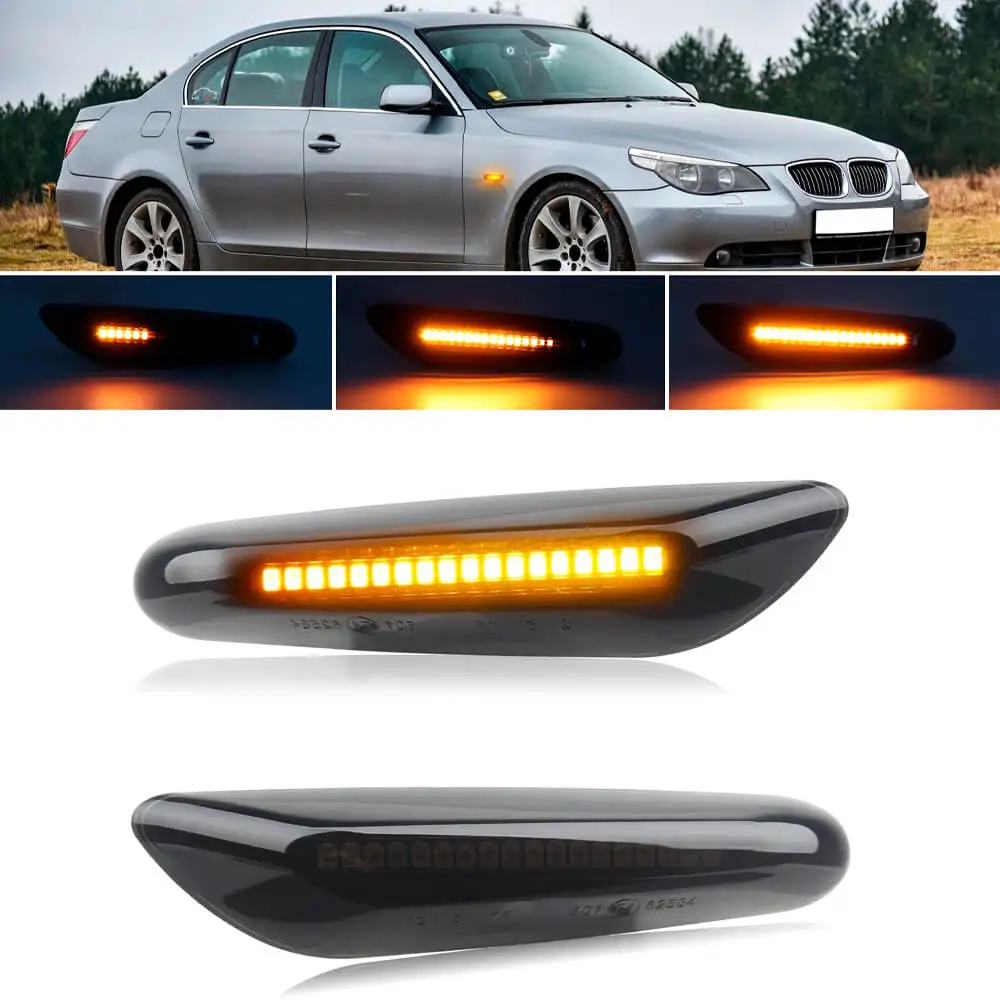 

Dynamic Side Marker Turn Signal Light For BMW E90 E91 E92 E93 E60 E87 E82 E46 Car Led Indicator Blinker Lamps